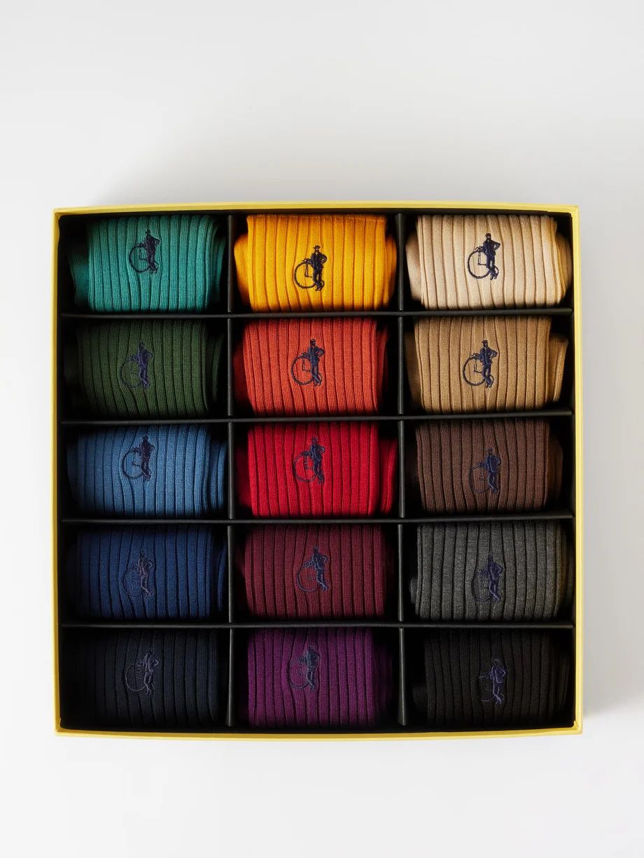 Pack of 15 Simply Seasonal cotton-blend socks | London Sock Company | Matches (US)