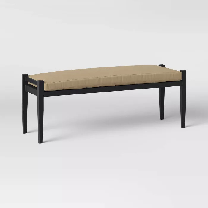 Fairmont Metal Patio Dining Bench - Tan - Threshold™ | Target