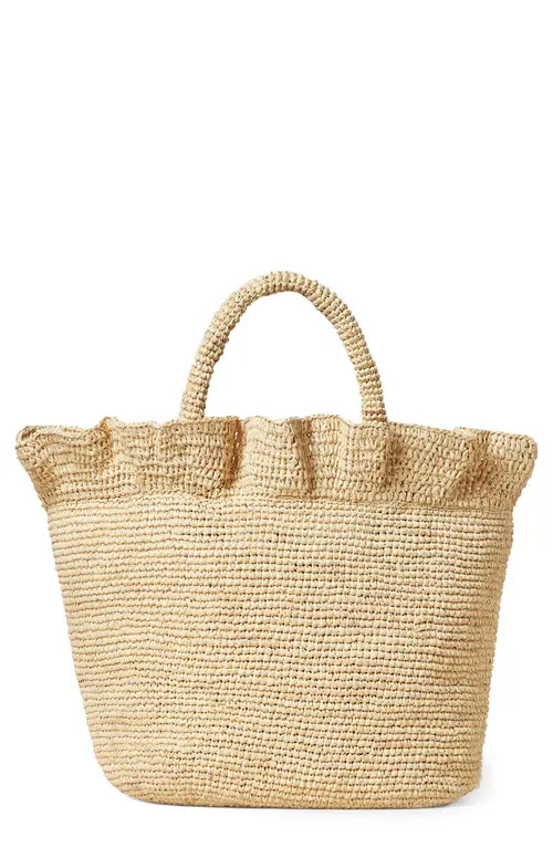 Loeffler Randall Cyrus Raffia Tote in Natural Raffia at Nordstrom | Nordstrom