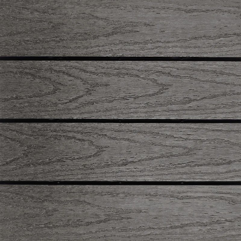 12" x 12" Composite Interlocking Deck Tile in Argentinian Silver Gray (Set of 10) | Wayfair North America