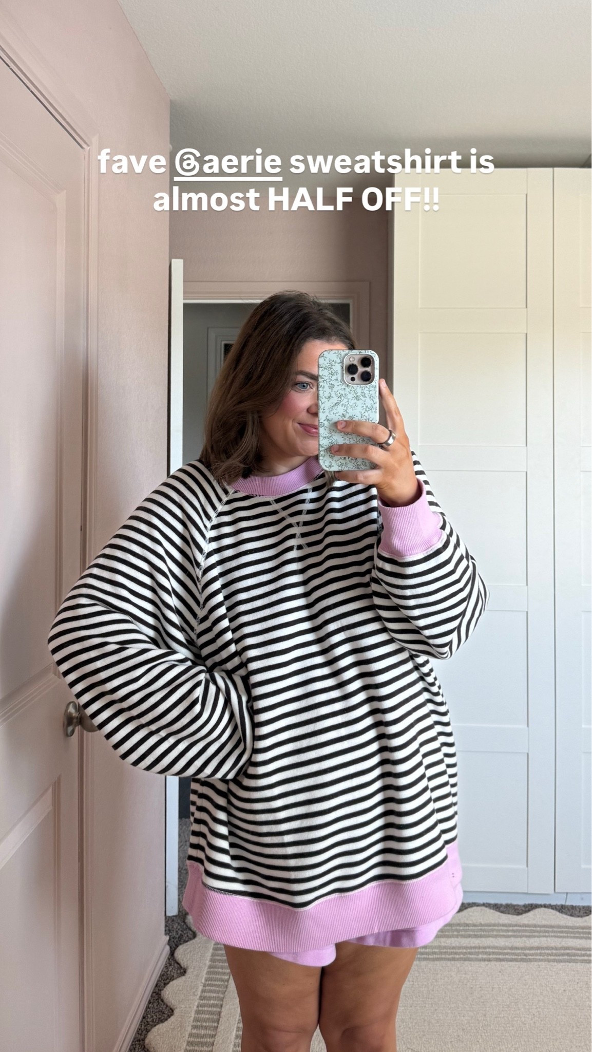 Aerie sweatshirt on sale! Wearing xl it runs really oversized

#LTKootd #LTKSaleAlert