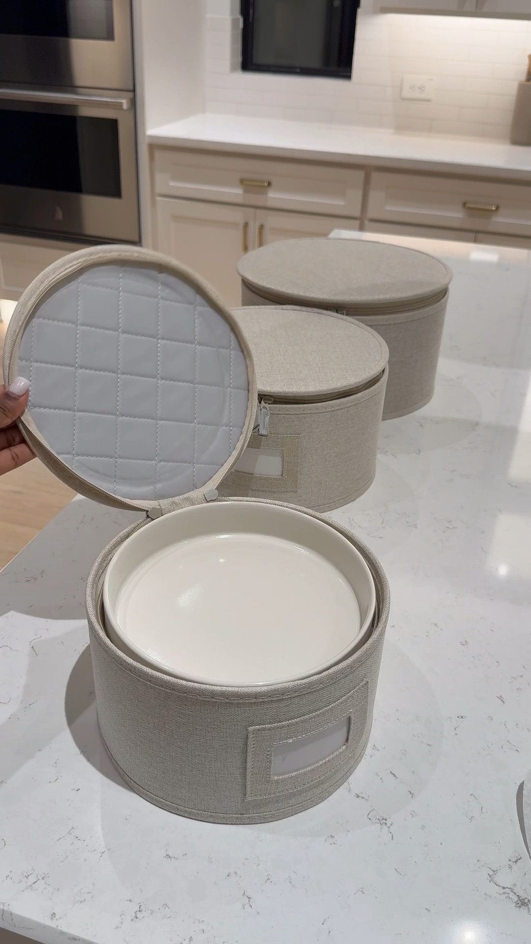 Loooove these dinnerware storage containers! 🍽️ They fit different-sized plates (including bowls!) and feature a hard-shell design. Plus, they’re stackable—making them super convenient for saving space. 

Linked for easy shopping—click to grab yours!

#LTKSaleAlert #LTKStyleTip #LTKHome