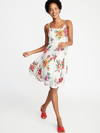 Fit & Flare Printed Cami Dress for Women | Old Navy US
