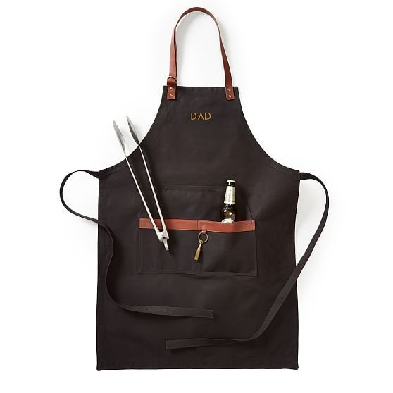Waxed Canvas and Leather BBQ Apron | Mark and Graham