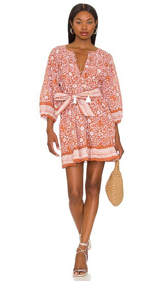 Gwen Mini Dress in Anila Block Print | Revolve Clothing (Global)