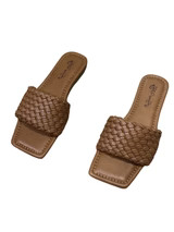 'Ivy' Woven Wide Strap Flat Sandals (4 Colors) | Goodnight Macaroon