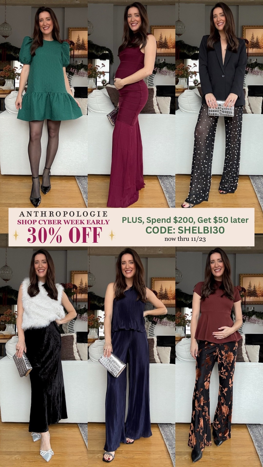 LAST DAY to use my code SHELBI30 to get 30% off at Anthropologie! Perfect time to get holiday outfits and gifts with the biggest discount 

#LTKHoliday #LTKSaleAlert #LTKCyberWeek