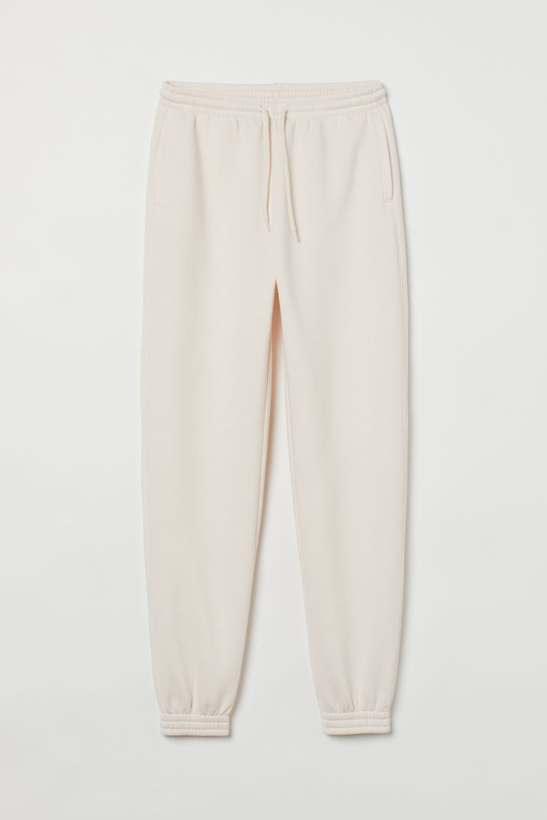 H & M - High Waist Joggers - White | H&M (US + CA)
