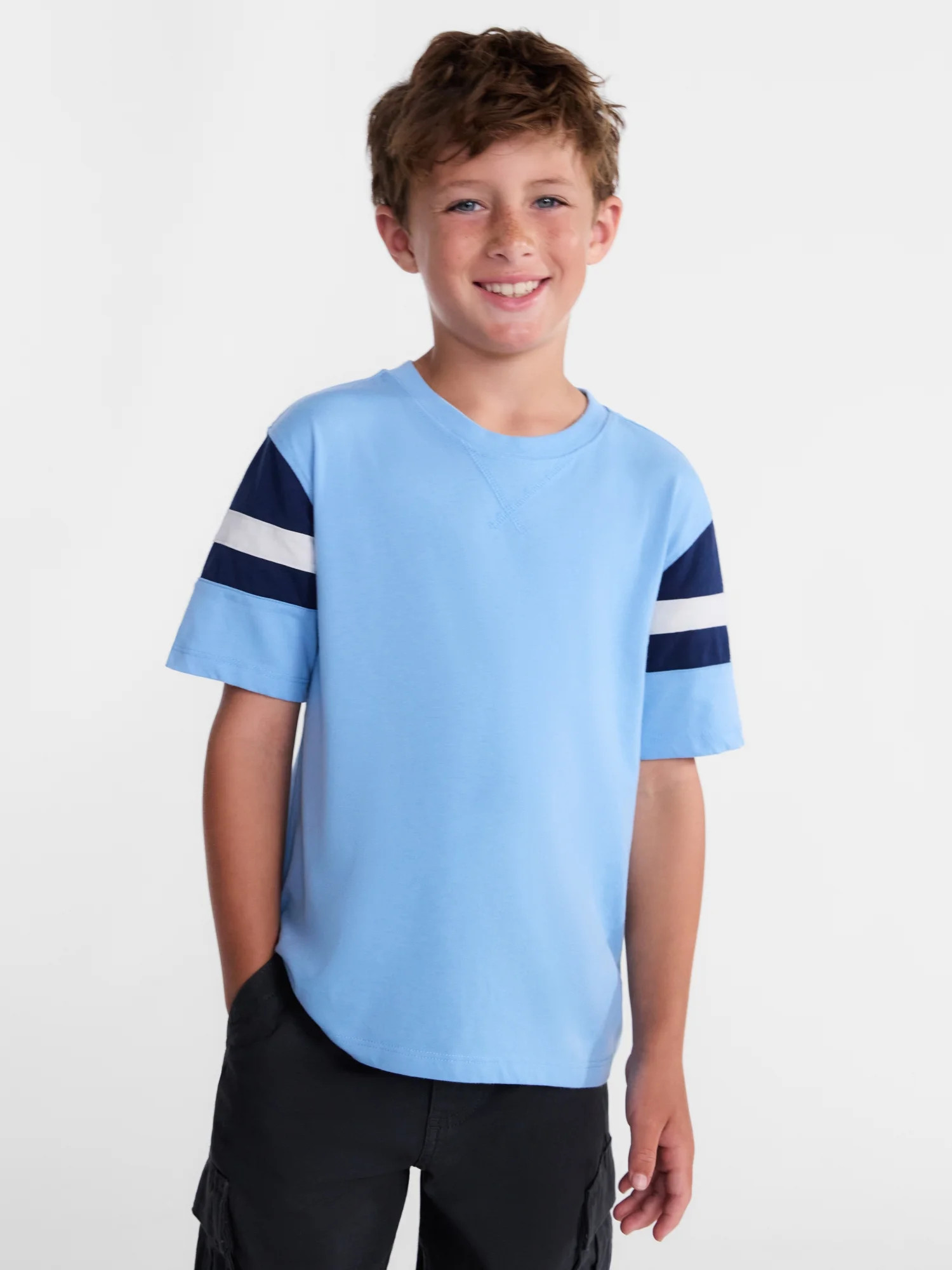 Wonder Nation Boys Football Tee with Short Sleeves, Sizes 4-18 | Walmart (US)