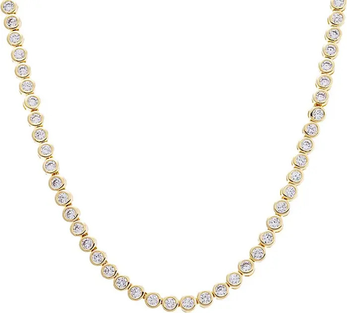 BY ADINA EDEN CZ Bezel Tennis Necklace | Nordstrom | Nordstrom