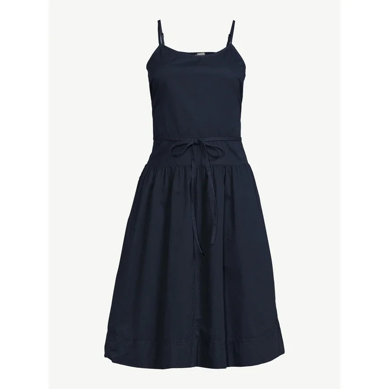 Free Assembly Women's Strappy Tiered Midi Dress | Walmart (US)