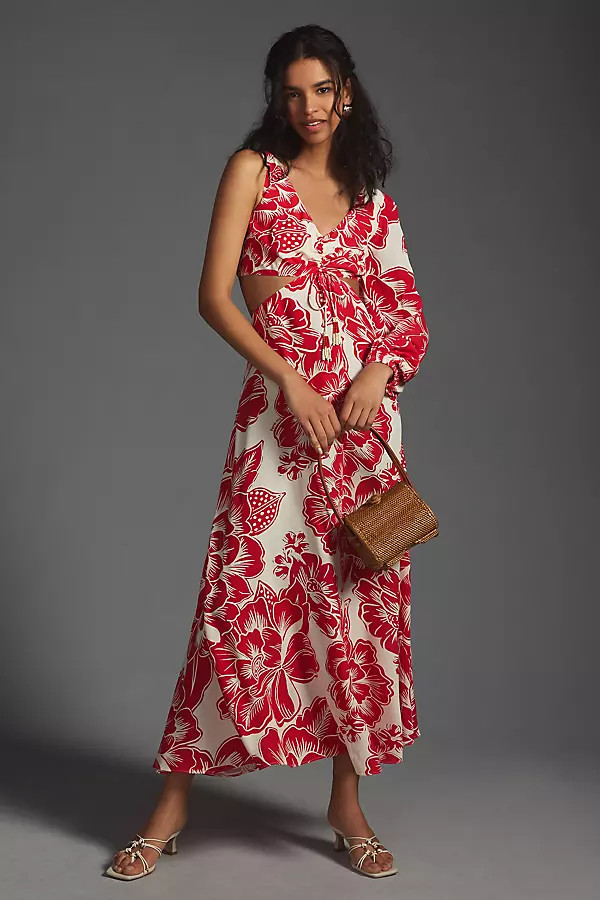 Farm Rio One-Shoulder Dress By Farm Rio in Assorted Size M | Anthropologie (US)