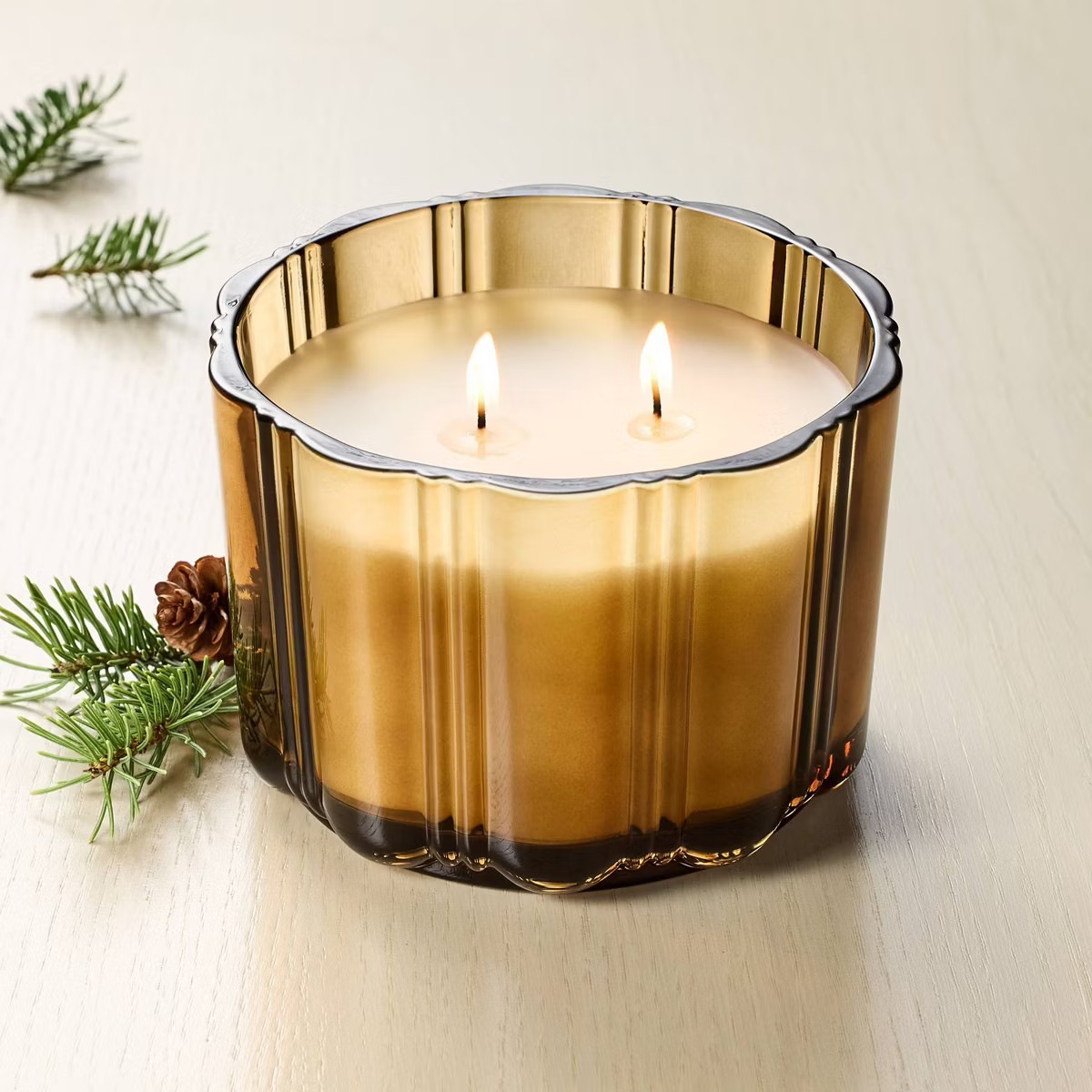 2 Wick Medium Glass with Lid Colored Jar Candle 12oz - Hearth & Hand™ with Magnolia | Target