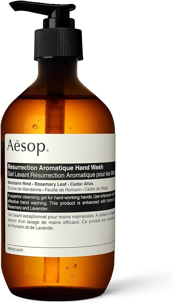 Aesop Resurrection Aromatique Hand Wash - Gentle Cleanser with Orange, Rosemary and Lavender Oils... | Amazon (US)