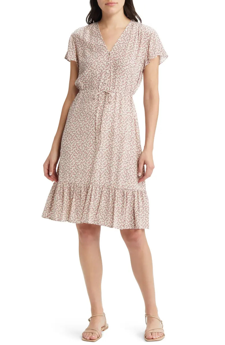 Kiki Floral Print Ruffle Dress | Nordstrom