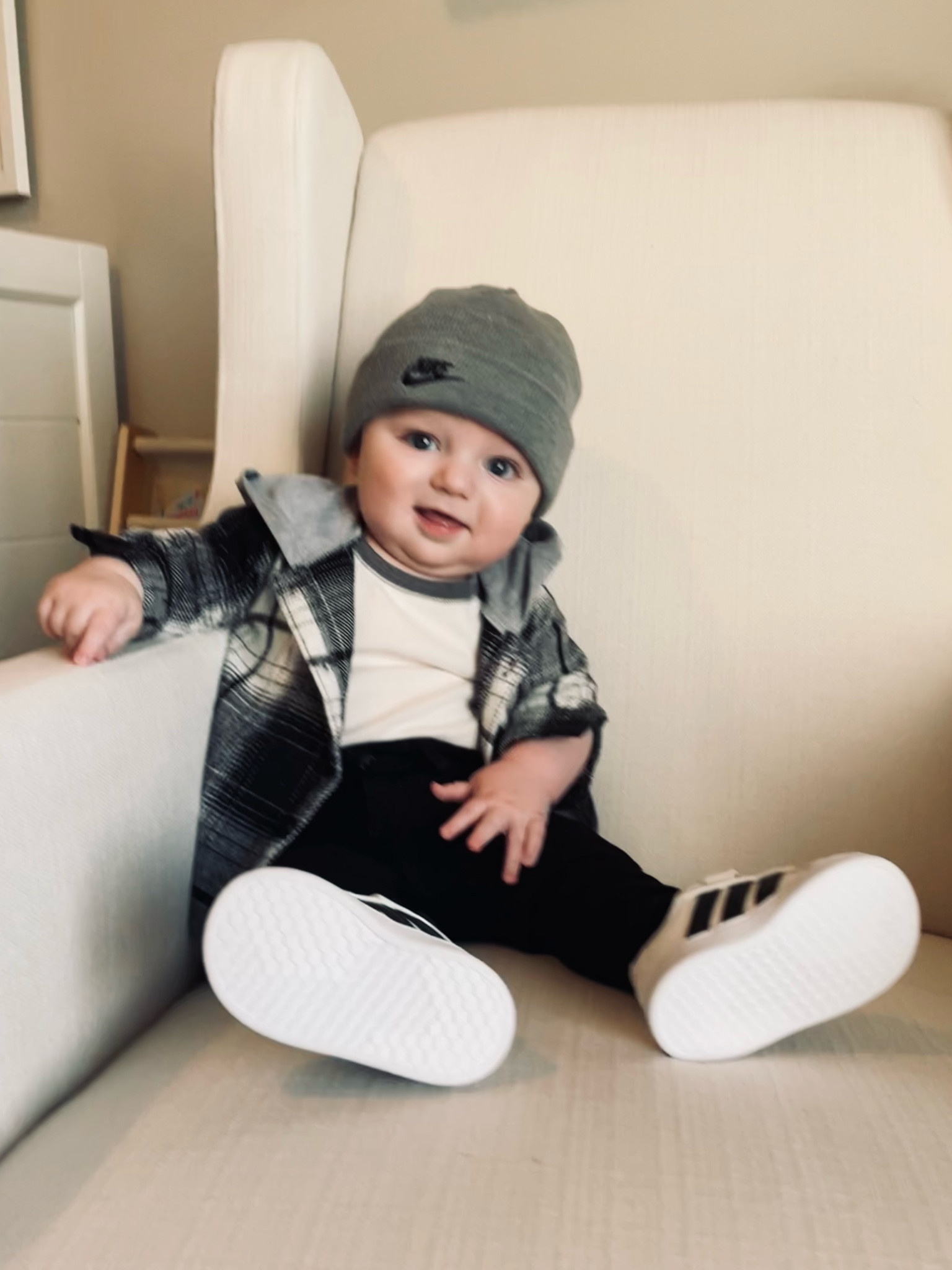 Baby boy style,  baby shacket, Nike baby beanie, Adidas

#LTKfamily #LTKbaby #LTKkids
