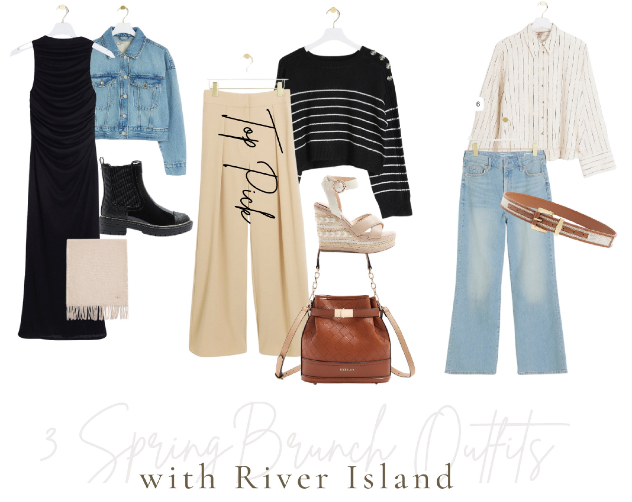 Trendy Brunch Outfits for you this Spring, hand picked from the River Island collections and using wardrobe staples. My favourite? The wide leg trousers (I have them in black, too) 

#LTKSeasonal #LTKstyletip #LTKU