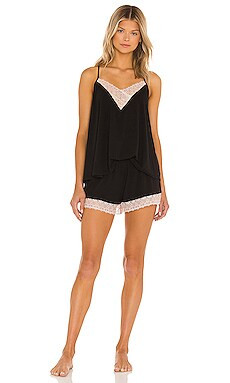 Flora Nikrooz Floretta PJ Set in Black from Revolve.com | Revolve Clothing (Global)