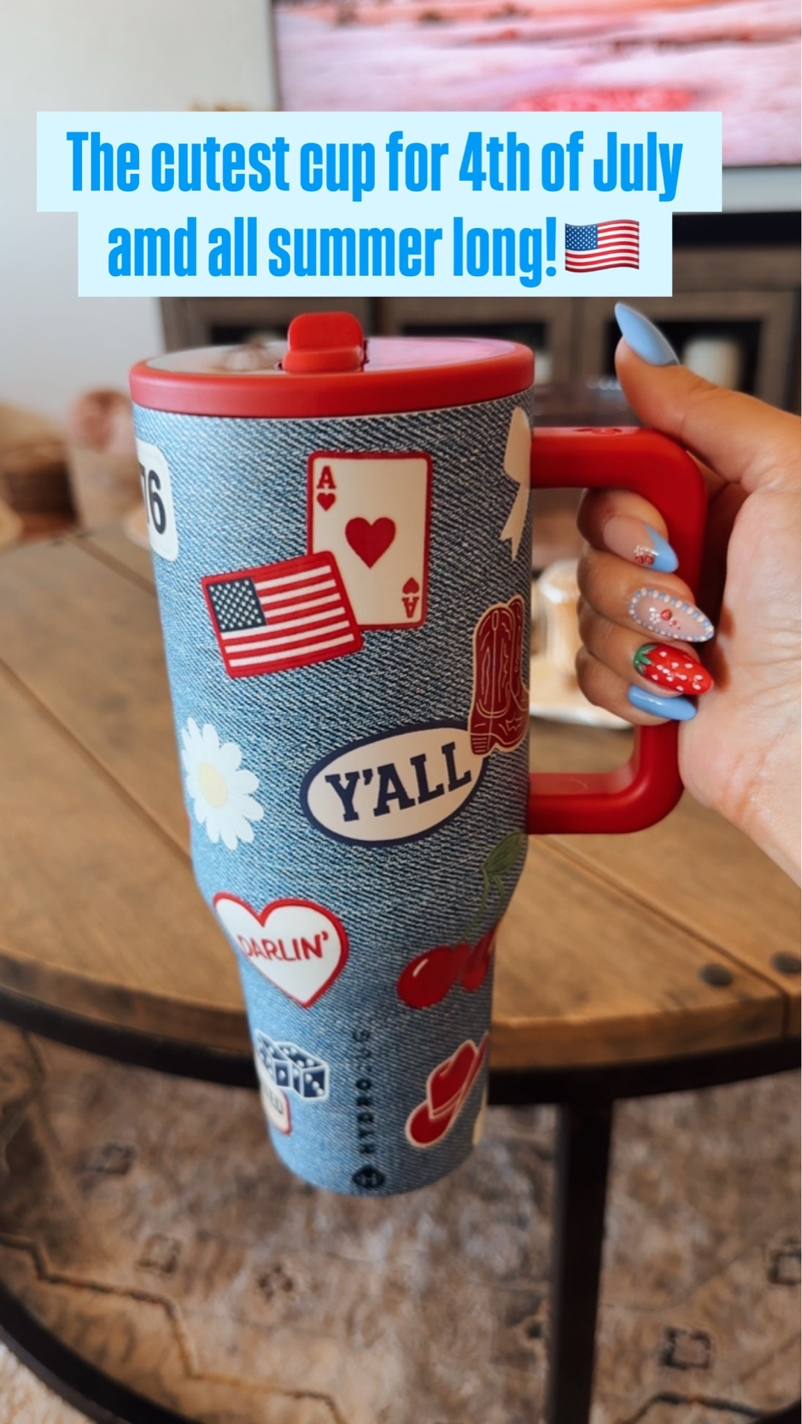 Seriously the cutest design for a cup I think I’ve ever seen! 🇺🇸🍒👄 ❤️🌼

#LTKmomlife #LTKOver40 #LTKHome
