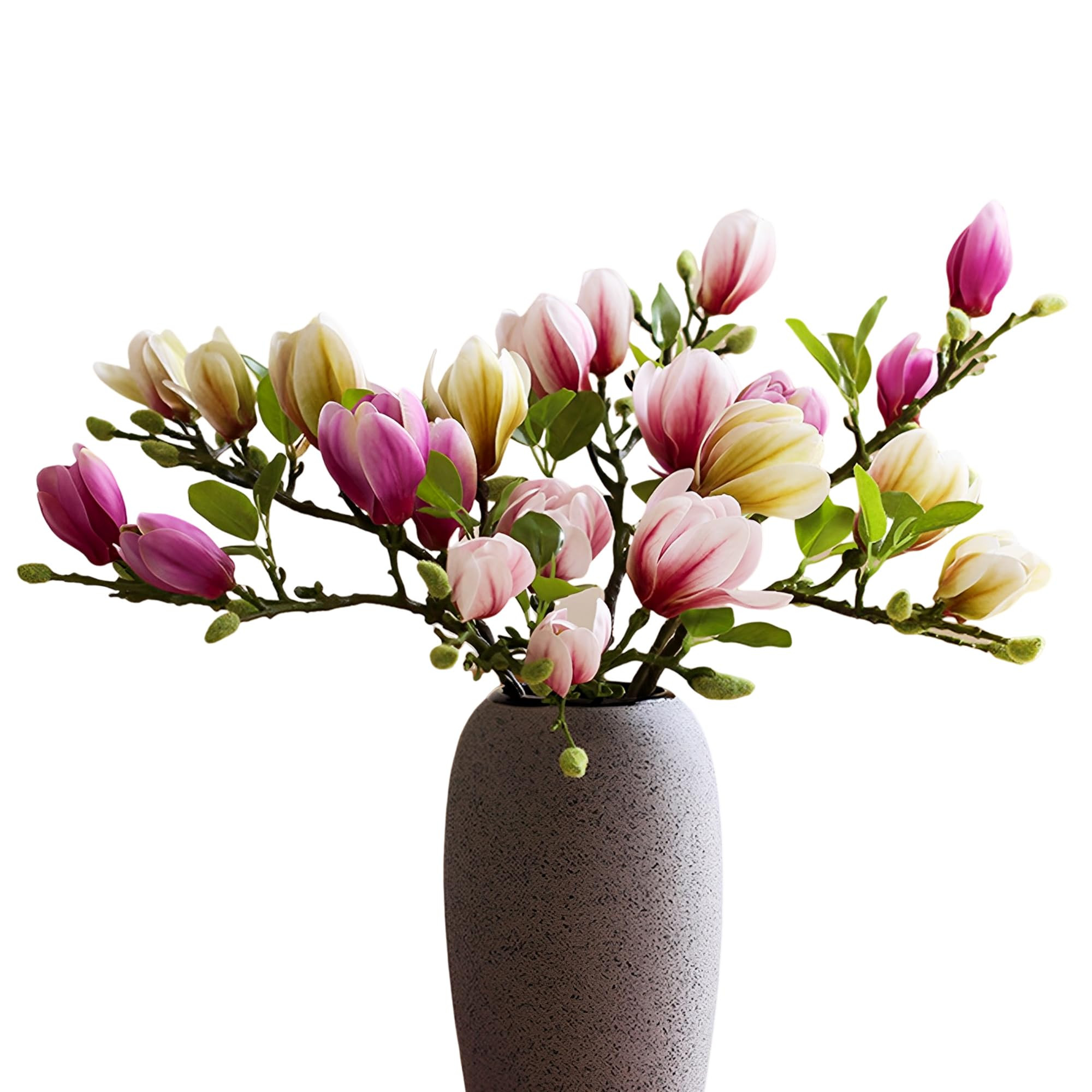 Artificial Magnolia Flowers, 26.5 Inch Fake Branches with Bendable Stem for Home Office Hotel Dec... | Amazon (US)
