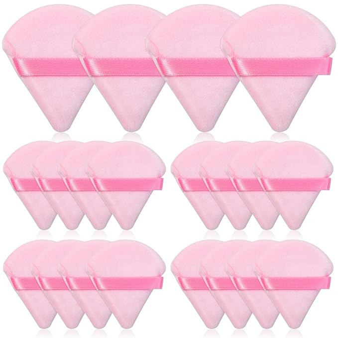 Thrilez 20pcs Triangle Powder Puff, Loose Powder Puffs Makeup Puff for Face Powder, Setting Powde... | Amazon (US)