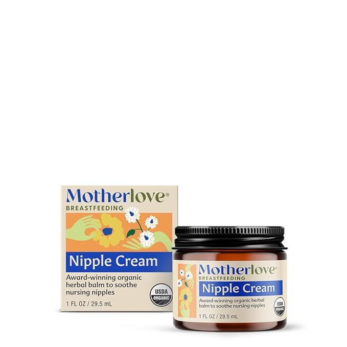 Motherlove Nipple Cream (1 oz) Organic Lanolin-Free Nipple Cream for Breastfeeding—Benefits Nur... | Amazon (US)