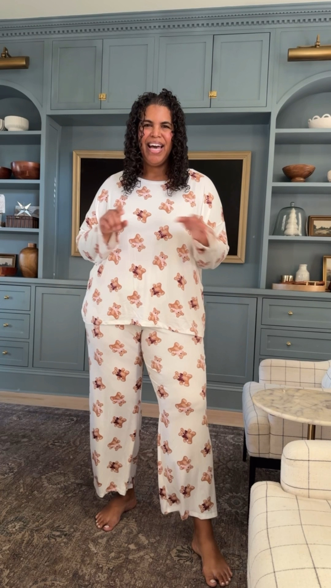 The softest lightweight pajama set from Walmart. I’m wearing size 2x, but could have sized down. Suppppper soft and feels like you aren’t wearing a thing. 

#LTKPlusSize #LTKFindsUnder50 #LTKHoliday