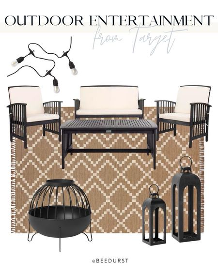 Patio furniture from target, outdoor furniture, patio decor, outdoor entertainment, outdoor dining, fire pit, outdoor rug, outdoor lighting

#LTKSeasonal #LTKHome #LTKFamily