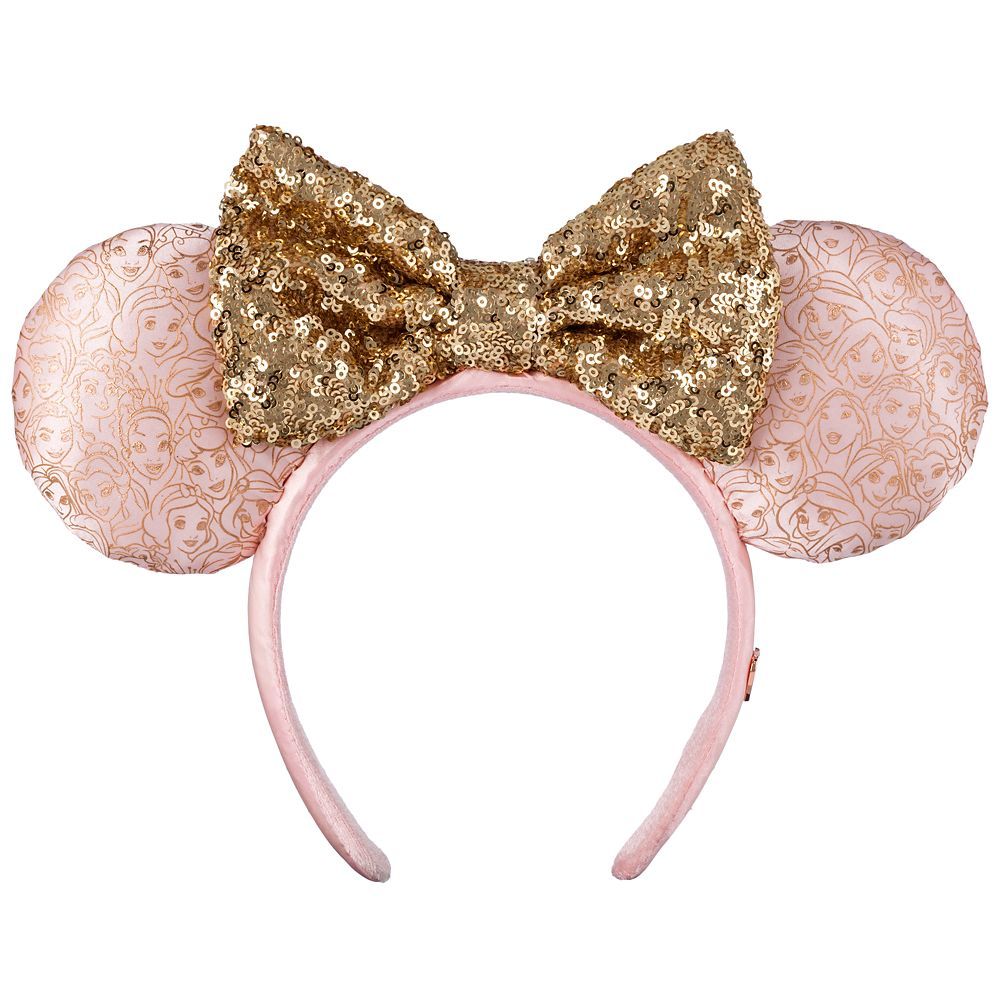 Minnie Mouse Disney Princess Ear Headband with Sequined Bow for Adults | Disney Store