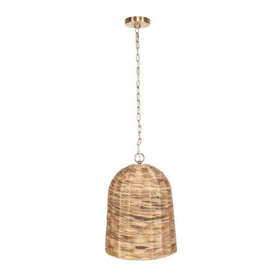 Rotorua 1 Light Sea Grass Pendant | Wayfair North America