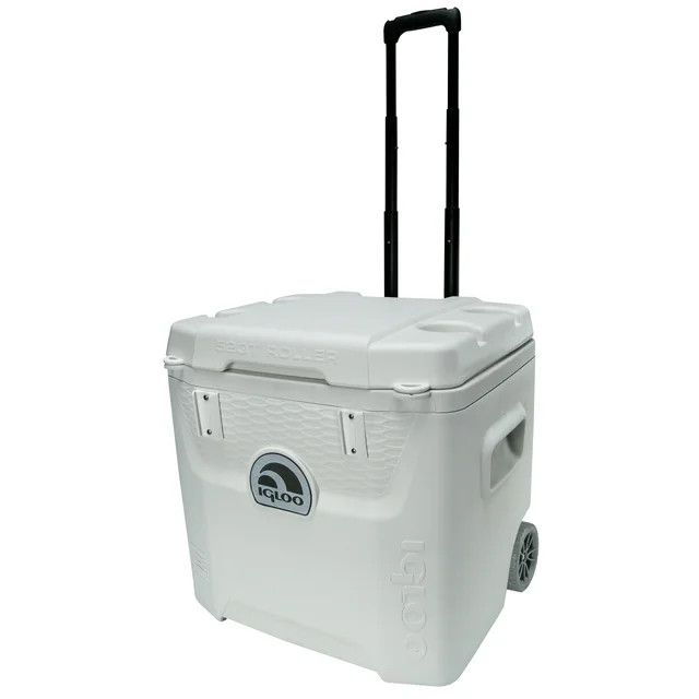 Igloo 52 QT 5-Day Marine Ice Chest Cooler with Wheels, White | Walmart (US)