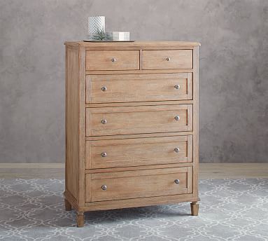 Sausalito 6-Drawer Tall Dresser | Pottery Barn (US)