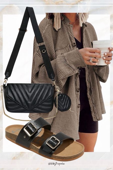 Brown button down shirt with Birkenstock like sandals, black crossbody bag, biker shorts and black tank top


// Summer outfits 2024, mom outfit ideas, summer outfit amazon, Amazon outfit ideas, casual outfit ideas, spring outfit inspo, casual fashion, amazon summer fashion, amazon casual outfit, cute casual outfit, outfit inspo, outfits amazon, outfit ideas, amazon shoes, Amazon bag, purse, size 4-6, casual summer outfits, casual outfit ideas everyday, summer fashion #ltkfindsunder100

#LTKStyleTip #LTKFindsUnder50 #LTKShoeCrush