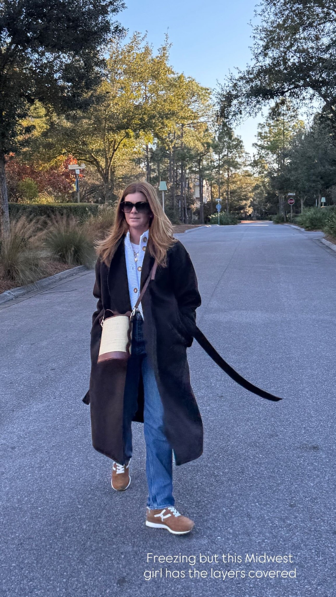 Freezing but this Midwest girl has the layers covered