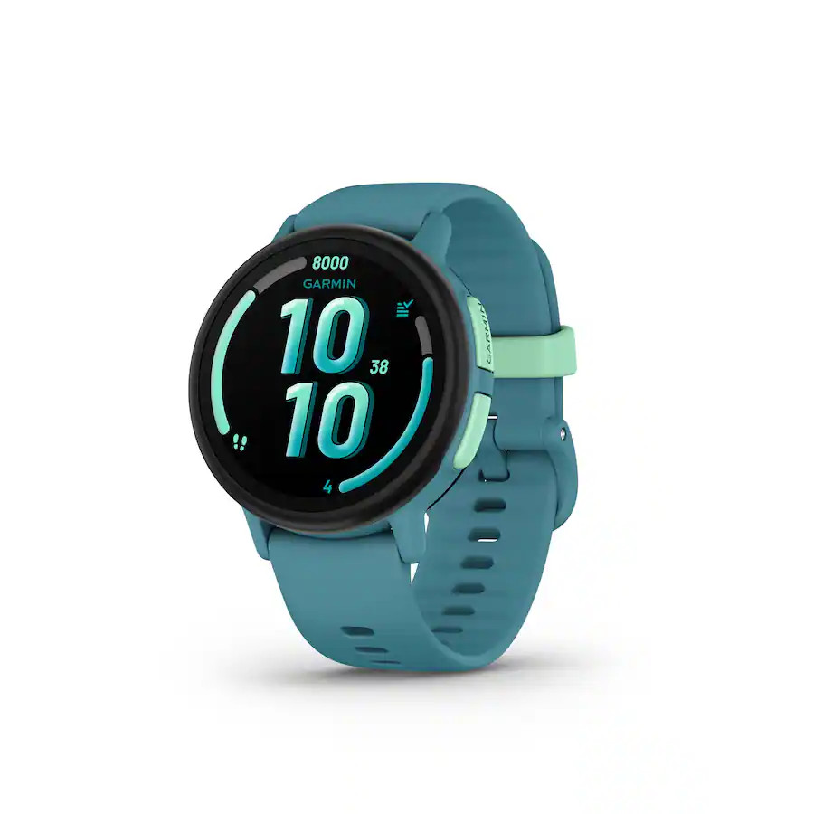 Garmin - Bounce 2 GPS Kids Smartwatch 43mm Fiber-reinforced polymer - Turquoise - (2025) | Best Buy U.S.