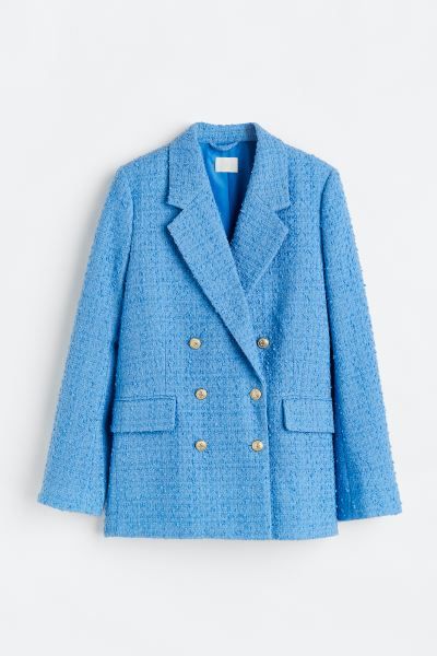 Double-breasted Bouclé Jacket | H&M (US)