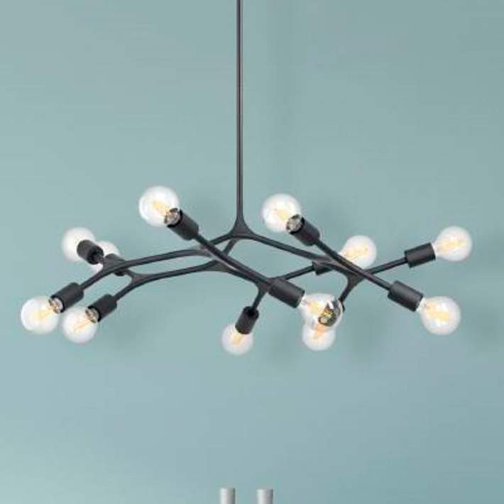 Bocadella Modern Matte Black 31.5" | Lamps Plus