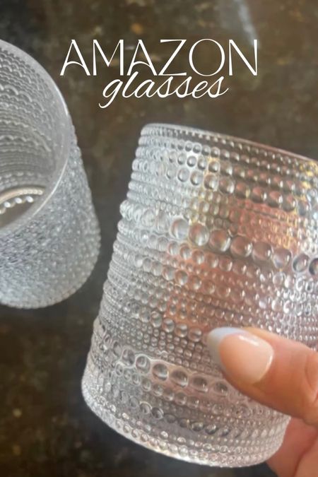 Trend alert! Amazon find! Love the look of these trending double old fashioned glasses and highball glasses I got from Amazon! I’ve had my eye on the clear ones but I love the fun colors too! Linked these exact ones and another fun color too! These would be great for your next party or to enjoy your favorite beverage everyday! Hobnail glasses, vintage glasses, drink ware, entertaining, Summer outdoor living, #LaidbackLuxeLife

Follow me for more fashion finds, beauty faves, lifestyle, home decor, sales and more! So glad you’re here!! XO, Karma

#LTKFindsUnder50 #LTKStyleTip #LTKHome
