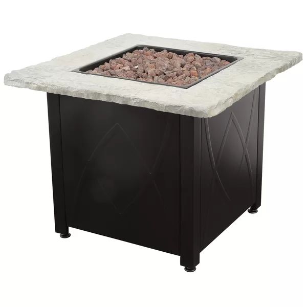 Dray 24'' H x 30'' W Stainless Steel Propane Outdoor Fire Pit Table | Wayfair Professional