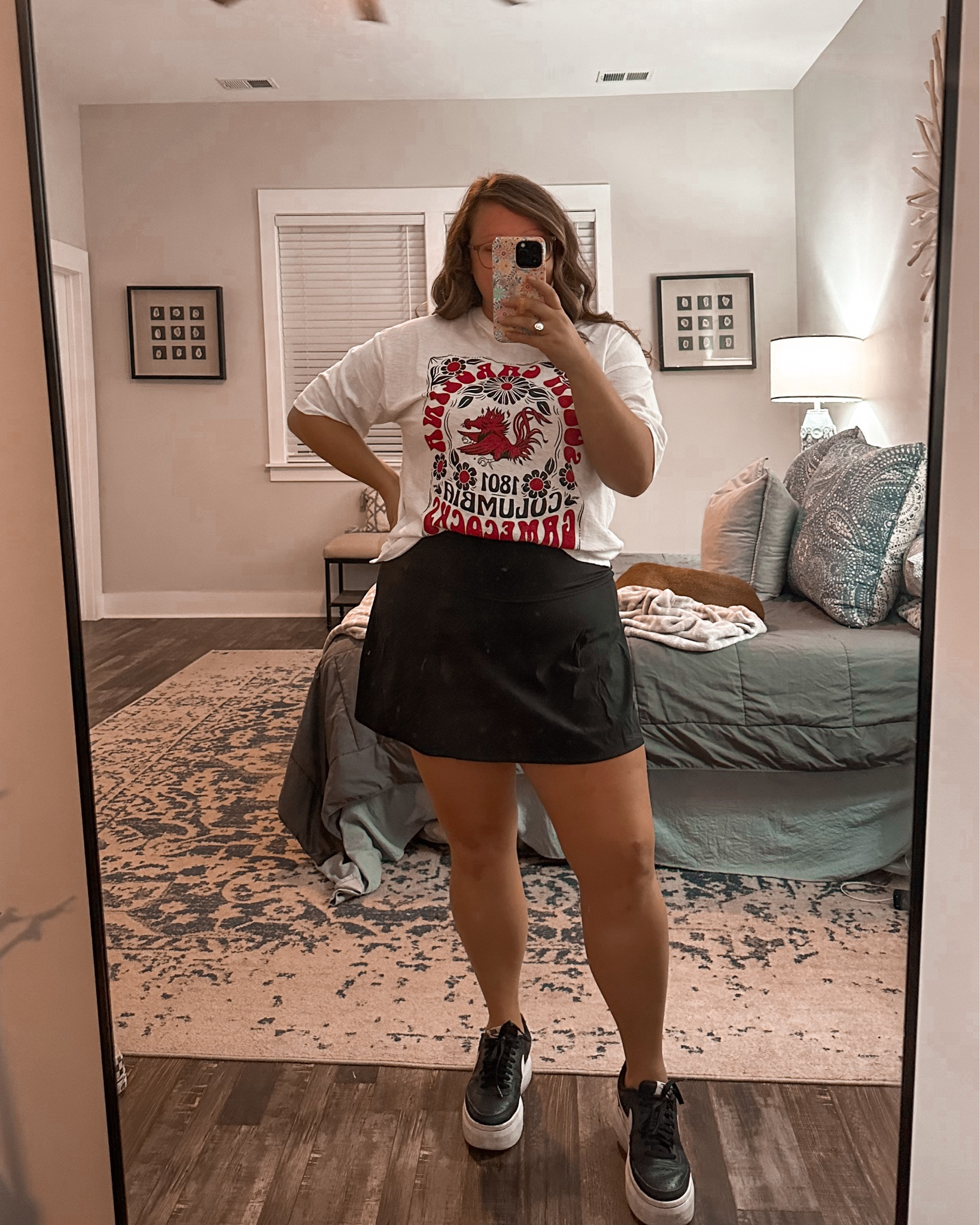 First tailgate of the year this weekend and it’s supposed to be H O T! Wearing this shirt and athletic skirt from Dicks | both a Large  

My Nikes are sold out but I linked other color options. 

#LTKSeasonal #LTKMidsize #LTKActive