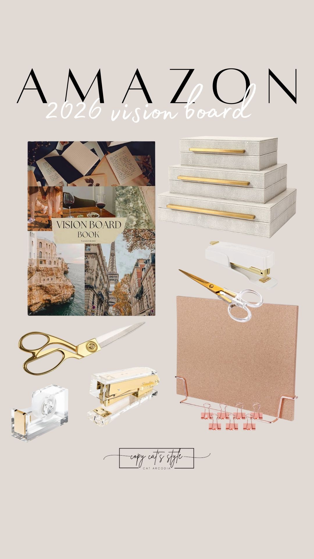 All you need to create beautiful vision boards for 2026. Amazon vision board. 

#LTKTravel #LTKmomlife #LTKfitnessgoals