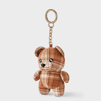 Plaid Plush Bear Charm - Universal Thread\u2122 Brown | Target