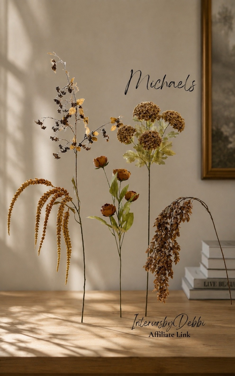 Michaels Faux Stems
Fall stems, faux florals, transitional home, modern decor, amazon find, amazon home, target home decor, mcgee and co, studio mcgee, amazon must have, pottery. barn, Walmart finds, affordable decor, home styling, budget friendly, accessories, neutral decor, home finds, buy new arrival, coming soon, sale alert, high end look for less, Amazon favorites, Target finds, cozy, modern, earthy, transitional, luxe, romantic, home decor, budget friendly decor #michaelsstores

#LTKSeasonal #LTKHome