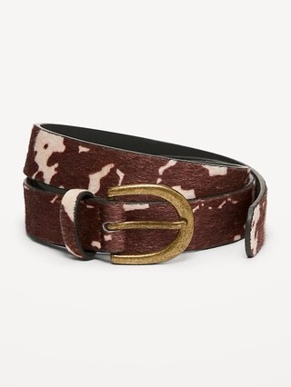 Faux-Haircalf Belt for Women | Old Navy | Old Navy (US)