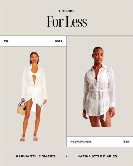 It doesn’t get more classic than a white shirt dress cover-up. I’m currently eyeing both of these picks!

#LTKSwim
