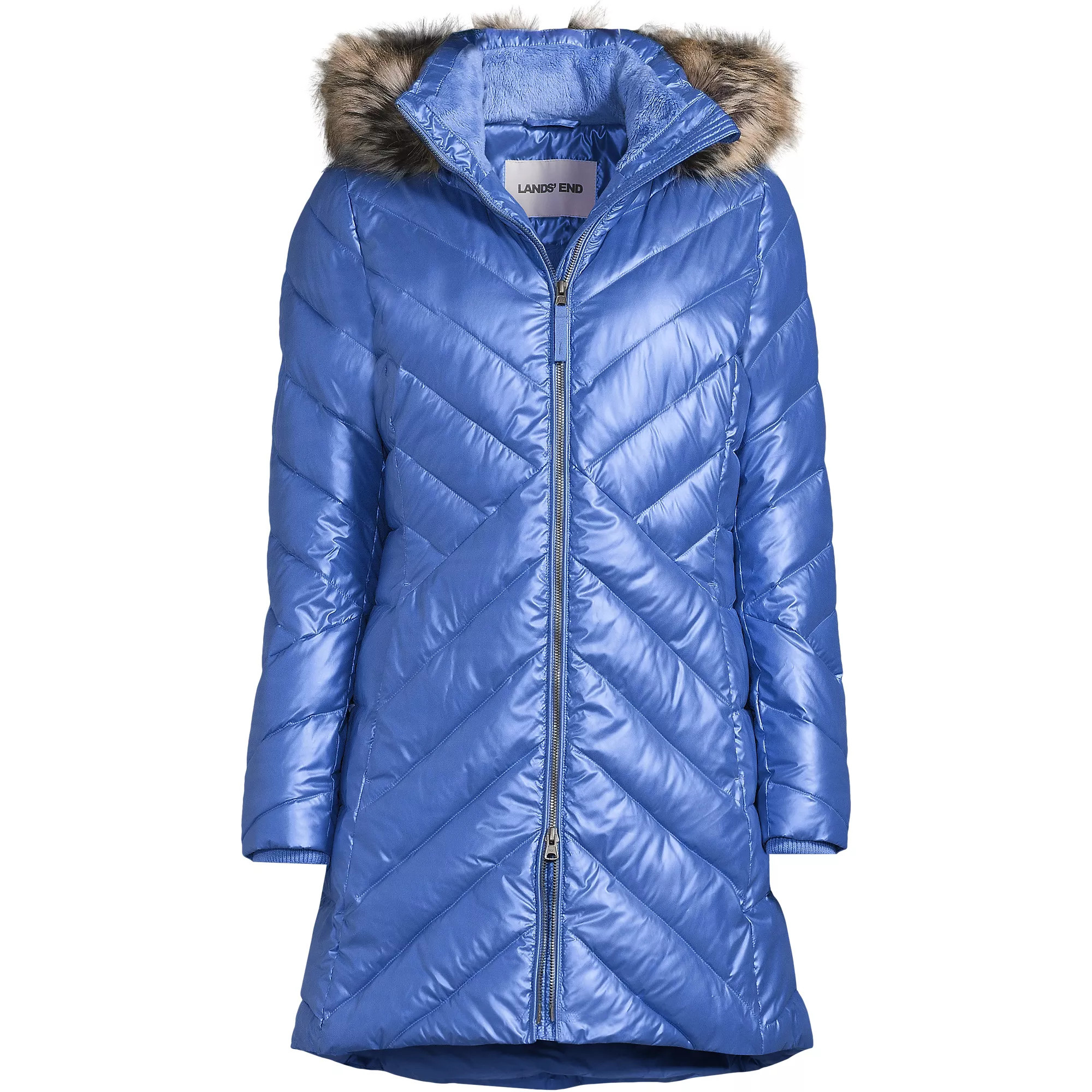 Women's Tall FeatherFree Cozy Fleece Lined Winter Coat | Lands' End (US)
