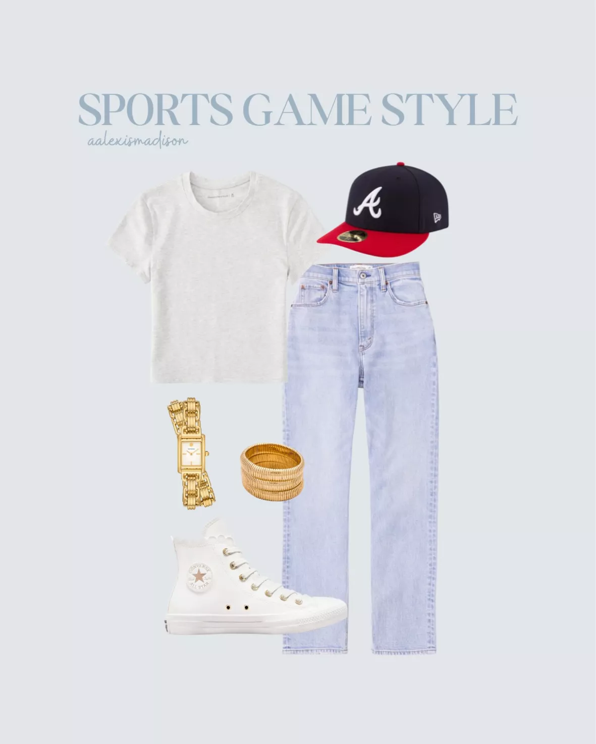 Atlanta Braves: What to wear to a baseball game: ripped jeans +