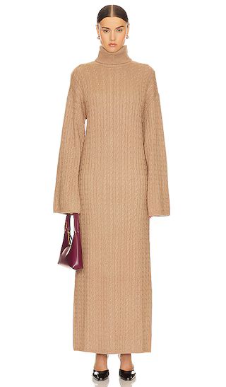 Shai Cable Knit Dress in Cinnamon | Revolve Clothing (Global)