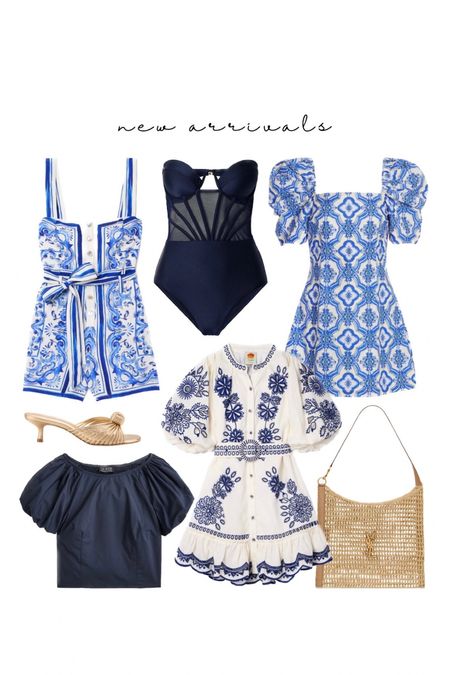 Summer new arrivals blue dresses navy swimsuit farm rio saint Laurent mosaic garden tile tile print blue and white outfits vacation style resort wear Zimmerman Jcrew preppy style summer outfits 

#LTKFindsUnder50 #LTKSaleAlert #LTKStyleTip
