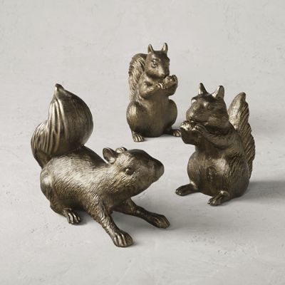 Woodland Creatures Statues, Set of Three | Frontgate